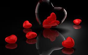 Glass Hearts On A Shiny Floor Heart Wallpaper Love Wallpaper Heart Wallpaper Hd