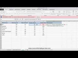 Excel Microsoft Gestion Des Stocks Avec Alerte Youtube Tableau Croise Dynamique Gestion Microsoft