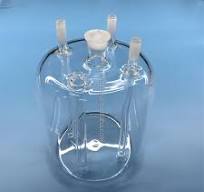 High Resistance Transparent Quartz Glass Reactor Vessel for ...