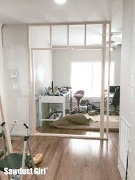 Pocket doors also work well where homeowners want a flexible partition. Framing A Pocket Door Wall For My New Office Sawdust Girl