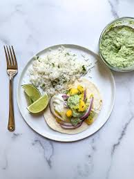 Maybe you would like to learn more about one of these? Easy Fish Tacos With Mango Salsa And Avocado Crema Worn Slap Out