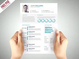 Use our graphic design resume sample and a template. Free Clean And Elegant Cv Resume Template In Photoshop Psd Format Creativebooster