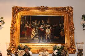 Download images library photos and pictures. Gouden Barok Schilderij Met Doek Nachtwacht Angelas Kroonjuweeltje