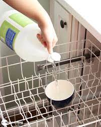 Use a stiff brush to clean rough and textured surfaces and to get into any crevices. How To Clean A Dishwasher In 3 Steps Updated 2021