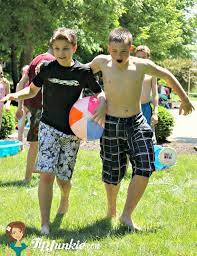 Beach Ball Relay Race Relay Games Outdoor Games For Kids Camping Games Kids