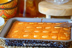 Namoura Gateau De Semoule Libanais Gateau De Semoule Recette Gateau Oriental Semoule