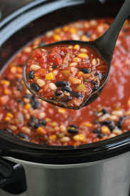 The Best Slow Cooker Vegan Chili Recipe Is Wholesome Delicious And Easy To Make Comfortin Vegan Slow Cooker Recipes Slow Cooker Vegan Chili Vegan Slow Cooker