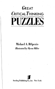 We did not find results for: Great Critical Thinking Puzzles Pdf Txt