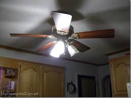This company has light kits that come with cfl or led bulbs. Painting A Ceiling Fan My Repurposed Life Rescue Re Imagine Repeat