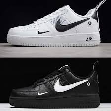 Nike Air Force 1 Mid 07 Lv8 Utility White Black Nike Air Force 1 07 Lv8 Utility Back And White Nike Air Force Black Nike Air Shoes Nike Air Force 1 Outfit