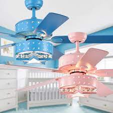 Deco d0165 dreifa single light ceiling suspension kit in blue finish. Funder 52 Inch Star Crescent Childrens Room Lighted Ceiling Fan Includes Remote On Sale Overstock 28116036 Blue