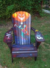 Custom Hand Painted Adirondack Chairs In 2020 Nightmare Before Christmas Decorations Nightmare Before Christmas Nightmare Before