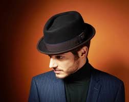 Sombrero porkpie de fieltro bicolor de invierno Dasmarca EDWARD