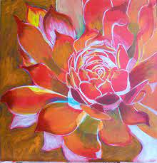 How to make an amazing abstract flower painting with gold leaf on canvas by julia kotenko.in this video, i will show how easy it is to paint an abstract flow. How To Paint Flowers With Acrylics Step By Step Hens And Chicks