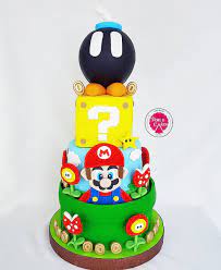 He is the one who proposed the chomp chain cake idea, which i loved because it required only circular cake pans and little artistic effort. Mario Bross Cake Mariobross Mariobrosscake Mariocake Cake Cakebogota Caketematicos Cakepe Mario Bros Birthday Super Mario Birthday Party Mario Bros Cake