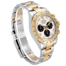 All protective stickers are removed prior to shipping. Rolex Daytona Steel 18k Yellow Gold Panda Dial Mens Watch 116523 Swisswatchexpo