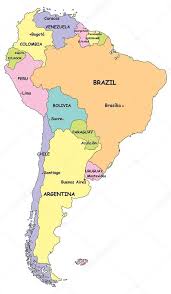 Altamente Detallado Mapa Politico De America Del Sur Con Nombre De Pais Y De Capitales En 2020 Mapa De America Del Sur Mapa De America Latina Mapa De America