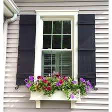 Ekena Millwork 14 In X 63 In Lifetime Vinyl Standard Four Board Joined Board And Batten Shutters Pair Midnight Green Lj4s14x06300mg The Home Depot Shutters Exterior Window Shutters Exterior Exterior Vinyl Shutters