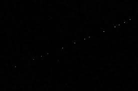 Don't worry, it was not caused by ufos. Those Lights In The Sky Last Night Probably A Satellite Constellation From Elon Musk S Spacex Not Ufos