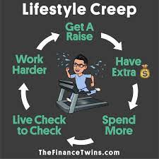 Lifestyle creep has a way of seriously derailing your plans for how you would like your life to look like in the future, as it's a mentality rather than just a . Lifestyle Creep Is A Punishing Vicious Cycle That Never Ends You Make More But You Increase Your Spend And End Up Right Ba Finance Personal Finance Spending