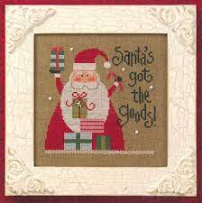 The search of embroidery patterns, cross. Lizzie Kate Santa S Got The Goods Santa 08 Cross Stitch Corner