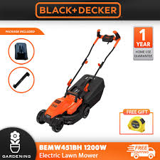 No oil or gas spills. Black Decker Bemw451bh 1200w 32cm Lawn Mower With Bike Handle Bemw451 Shopee Malaysia