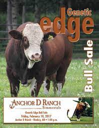 It currently has 3 generations of the dimler family working together. Anchor D Genetic Edge Bull Sale 2017 By Bohrson Marketing Services Ltd Issuu