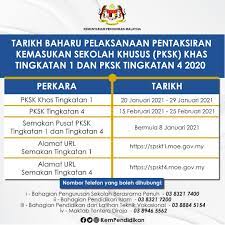 View text version category : Kpm Makluman Tarikh Baharu Pelaksanaan Pentaksiran Kemasukan Sekolah Khusus Pksk Khas Tingkatan 1 Dan Tingkatan 4 Tahun 2020