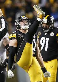You Think T J Watt Of The Pittsburgh Steelers Was Stoked To Know The Team Secured A Playoff Spot In Pittsburgh Steelers Football Pittsburgh Steelers Steelers
