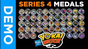 Normal medal z medal classic medal legend medal. 4k Hasbro Yo Kai Watch All Series 4 Medals From Mystery Bags Youtube