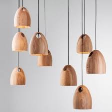 Natural Style Solid Wood Designer Mini Pendant Light For Dining Room Takeluckhome Com