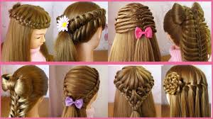 Hairstyles, haircuts, hair care and hairstyling. 8 Beautiful Cute Hairstyles For Girls Hair Style Girl Trendy Hairstyles Tuto Coiffures Simples Youtube