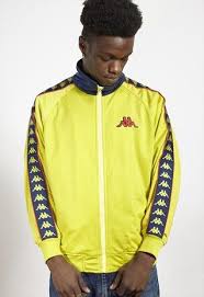 Black And Yellow Kappa Tracksuit Vintage 90s Kappa Multi Colour Track Jacket Sam Greenberg Vintage Ropa De Caballero Ropa Sudaderas
