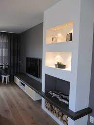 tv meubel met geintegreerde haard living room designs fireplace design living room with fireplace