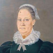 Biedermeier Miniatur Porträt eleg. Dame Maria Anna Gutleben geb. Sorg  Bozen~1834