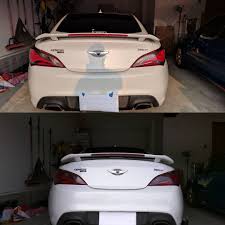 Light Smoke Tint For This Super Clean Genesis Using Vvivid Premium Headlight Taillight Tint Vvividvinyl Vvividvi Tail Light Hyundai Genesis Coupe Vinyl Wrap