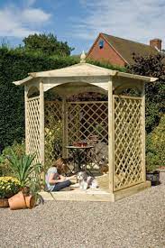Dragon Patio Pergola With 2 1m Posts And Pergola Spikes Amazon Co Uk Garden Outdoors Gazebo Wooden Garden Gazebo Wooden Gazebo