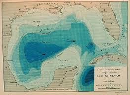 gulf of mexico bathymetric contour map map gulf of