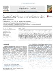 Cancun has a lot to offer like stunning beaches and breathtaking views but at paradisus cancun we also. Pdf The Impact Of Supplier Integration On Customer Integration And New Product Performance The Mediating Role Of Manufacturing Flexibility Under Trust Theory