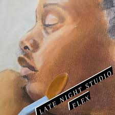 Late night studio stunts. Take notes. 🎨 🖼 😉 @golden_art_fdn #panpastel  #nuyoricanartist #artsyrican