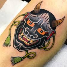Hannya Mask For Cody S Thigh Thanks Mate Hannyamask Japanesetattoo Done Using Tatsoul Tatsoulsupply Envyneedle Hannya Mask Tattoo Oni Tattoo Mask Tattoo