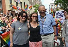 Marching in the #nycpride parade has special meaning this year as i am marching with my daughter alison and her wonderful fiancée biz! Schumer Cites Daughter S Same Sex Marriage Fears After Rbg New York Daily News