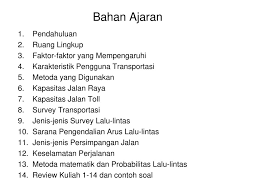 Rekayasa Transportasi Ppt Download