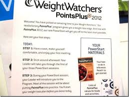 Weight Watchers 2012 Points Plus Plan