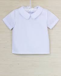 Boys Peter Pan Collar Short Sleeve Shirt Peter Pan Collar White Shirt Sleeve Shirt With Button Classic Kids Clothes White Short Sleeve Shirt Baby Boy Fashion