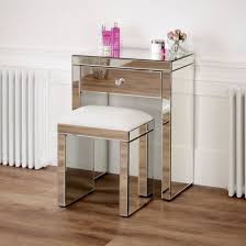 Makeup desk with drawers, vanity table set with large mirror, modern makeup vanity desk dressing table stool set with 4 drawers and 3 shelves for bedroom, best gift for girlfriend/mother (white) $131.99. China Made New Design 2 Drawer Mirrored Dressing Table Stool China Dressing Mirror Chair Glass Dressing Table Stool Made In China Com