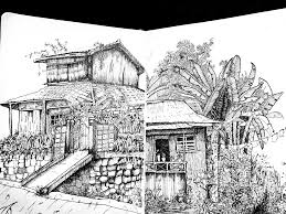 Bahay Ni Lola National Heroes Painting Male Sketch