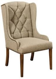 See more ideas about armchair, tufted arm chair, chair. 2 Wing Back Dining Chairs Tufted Nailhead Upholstered Captains Arm Solid Wood Ebay