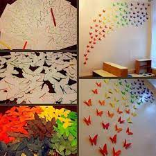 Diy Home Decor Step By Step Ideas 19 Butterfly Wall Art Diy Butterfly Wall Decor Diy Wall Art Use thick wooden skewers and simple craft supplies to create your own diy sunburst mirror for your master.