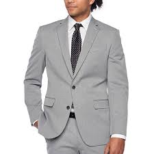 Gentwith ely navy blue slim fit striped suit. Jf J Ferrar 360 Stretch Light Gray Texture Slim Fit Suit Separates Color Gray Texture Jcpenney